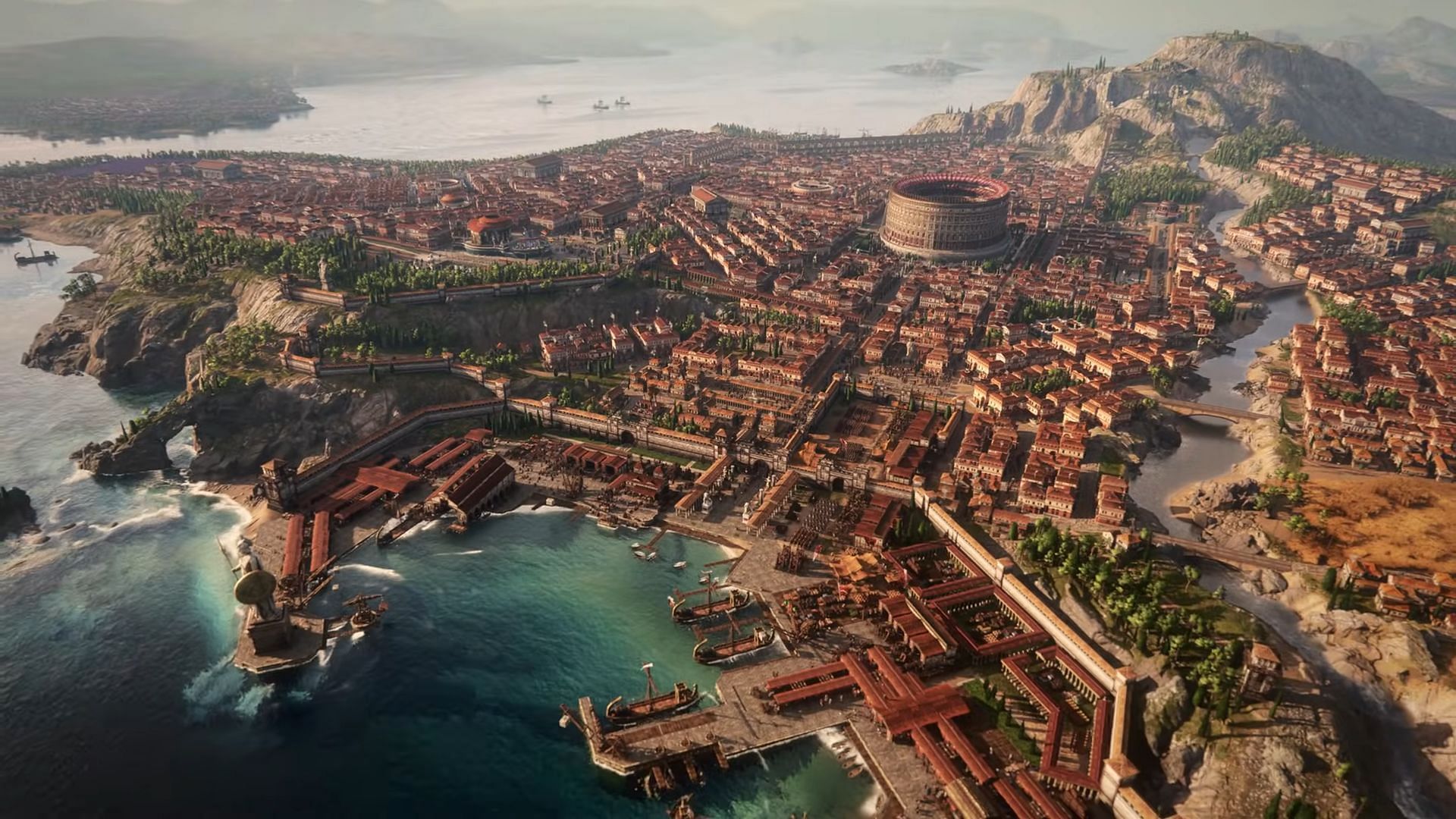 The latest Anno game will be sent in the distinct Roman setting (Image via Ubisoft)